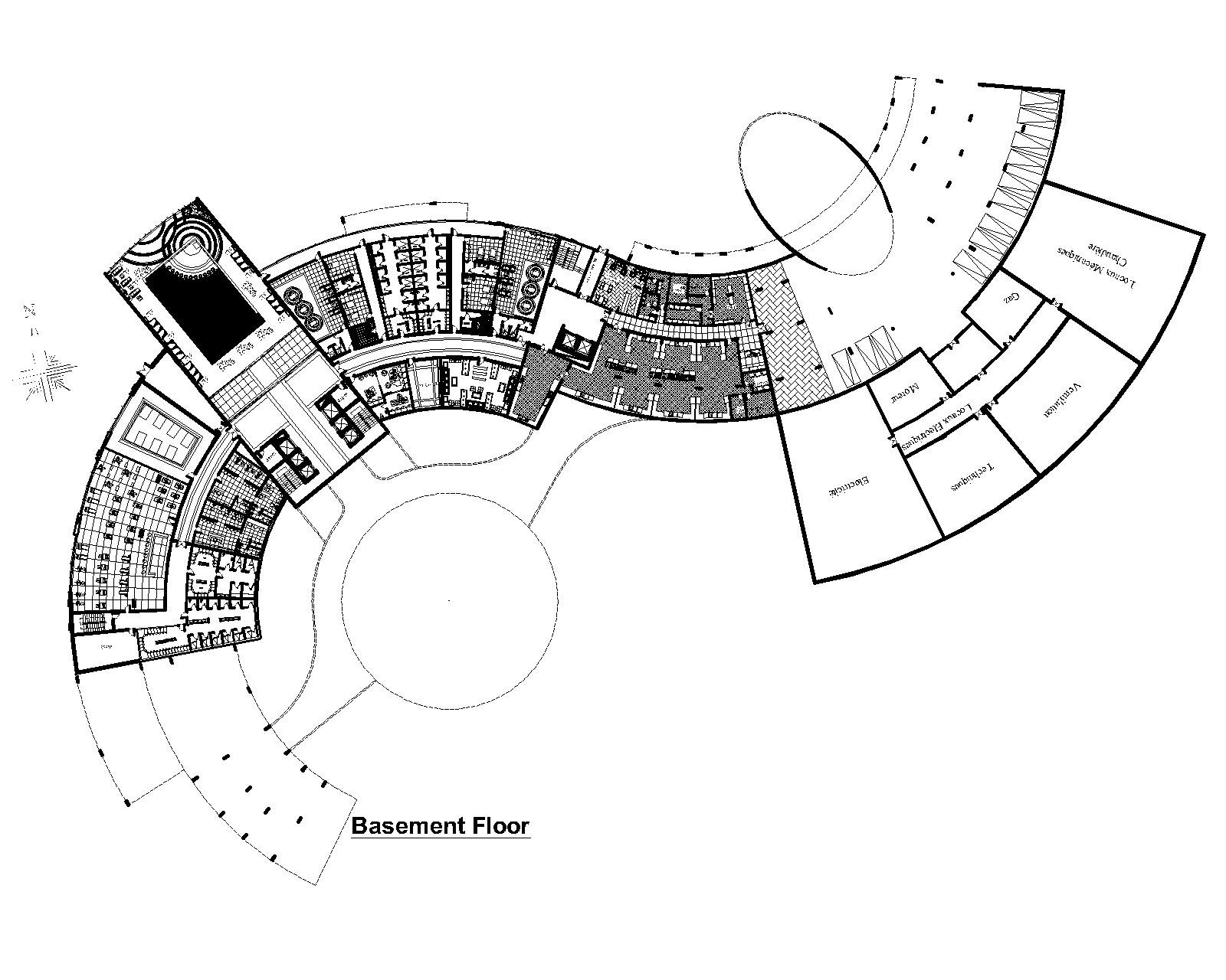 Basement floor plan — Senior Living, Safa Abdo