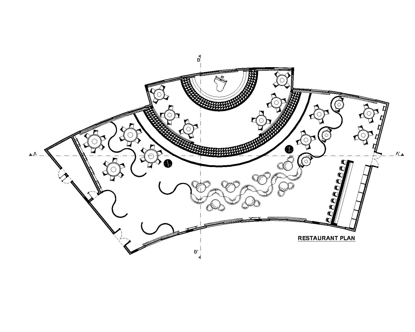 Restaurant floor plan — Senior Living, Safa Abdo