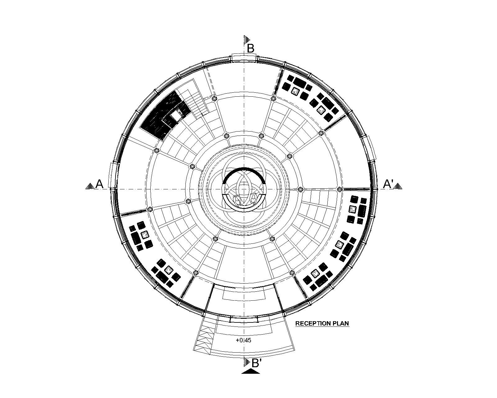 Reception floor plan — Senior Living, Safa Abdo