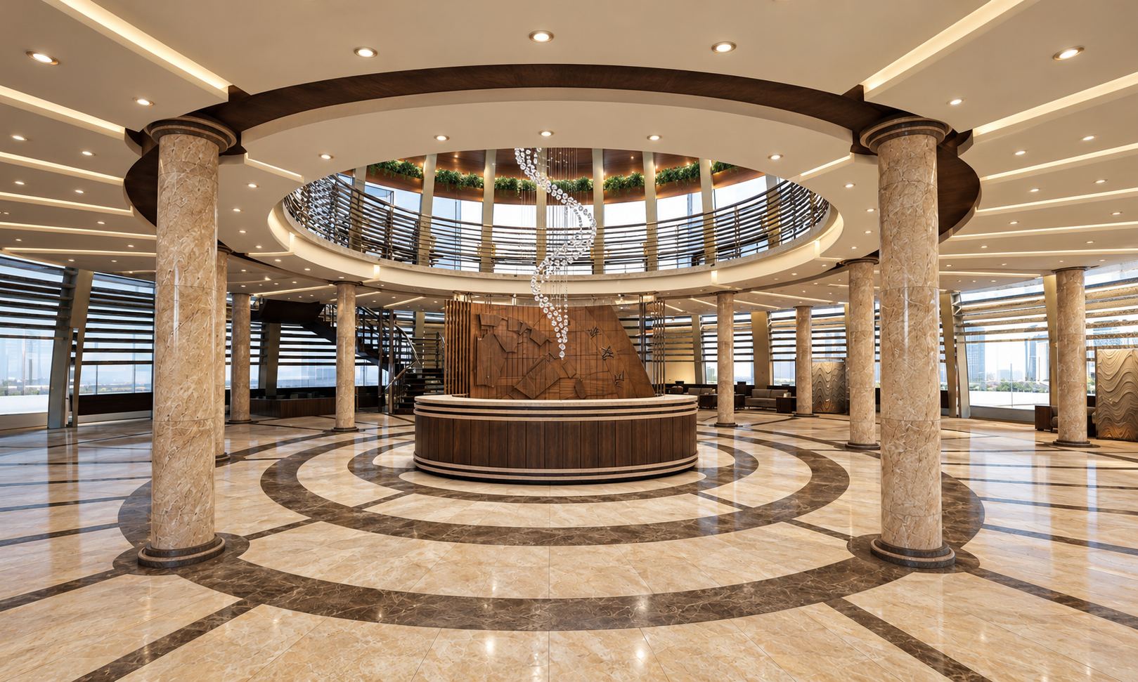 Reception — alternate perspective — Senior Living, Safa Abdo