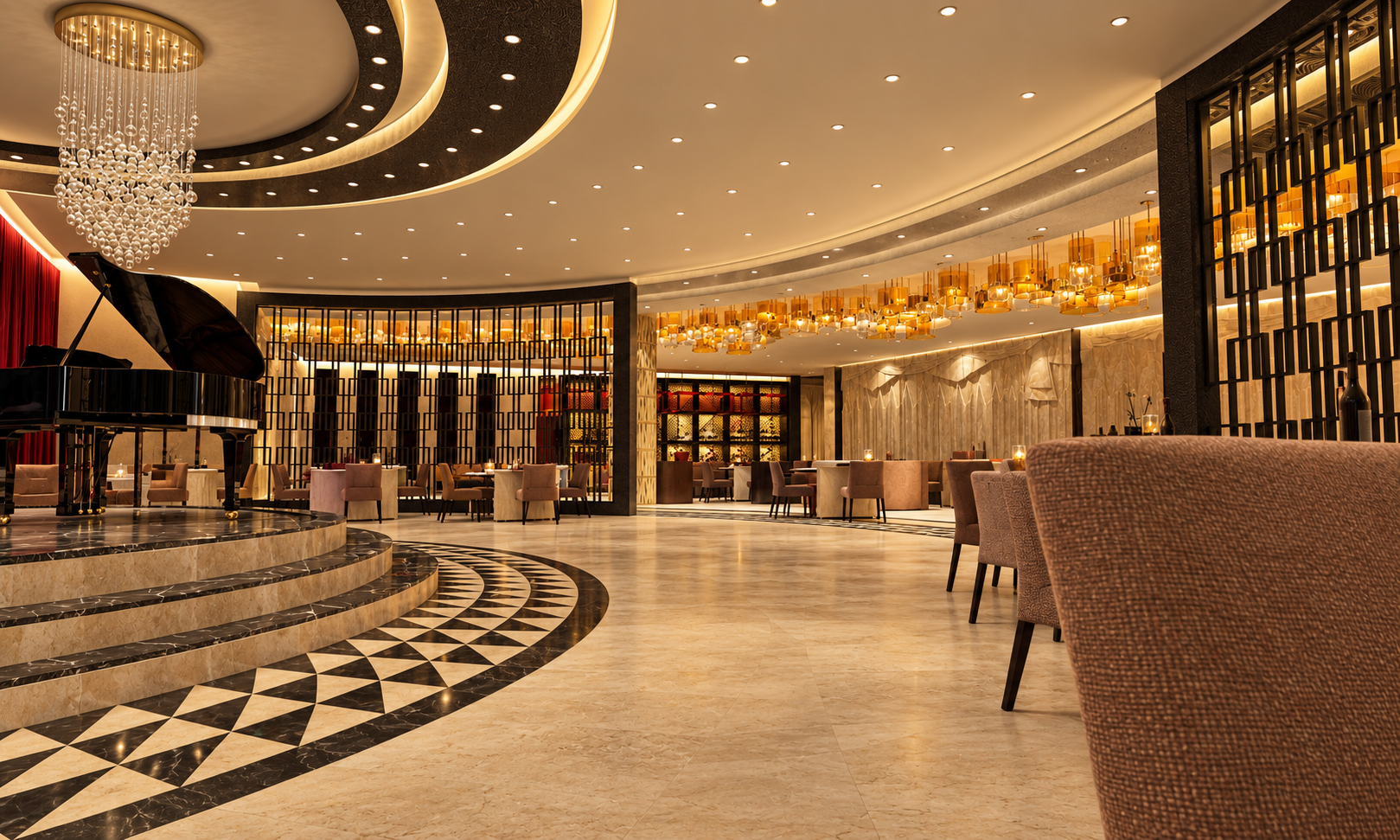 Restaurant — alternate perspective — Senior Living, Safa Abdo