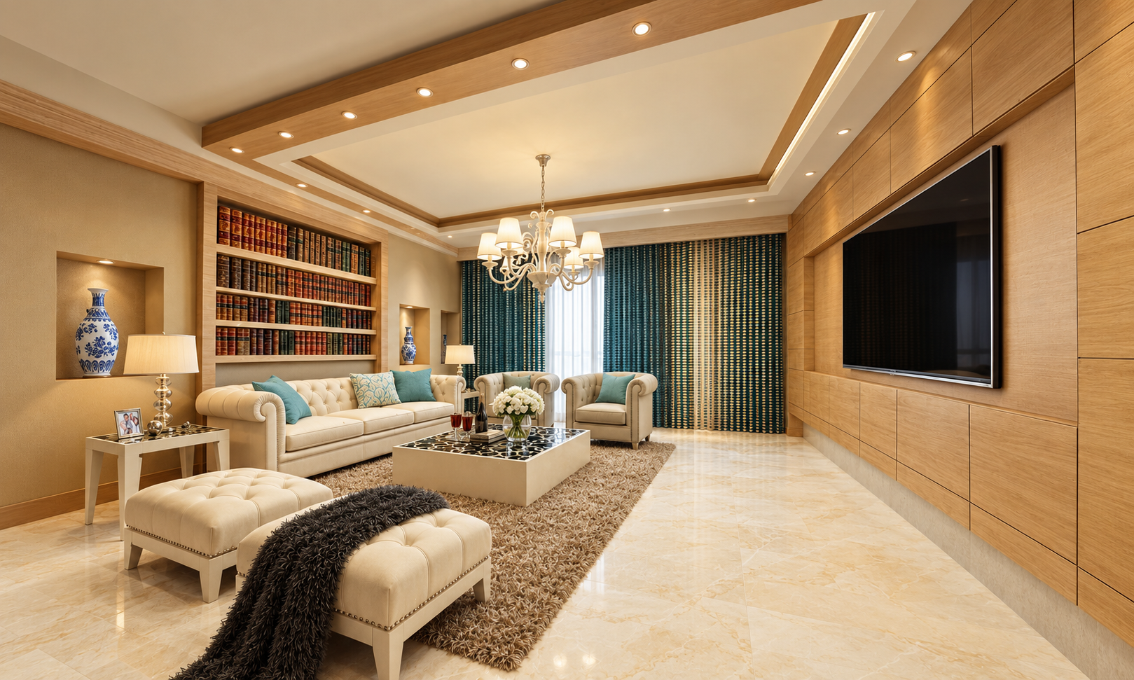 Bedroom — view toward the seating area — Senior Living, Safa Abdo